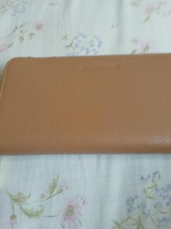 Image 2 of Taupe Monttedi jinne leather purse