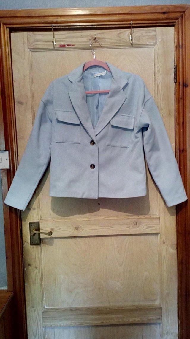 Preview of the first image of AS NEW TEENAGER GIRLS BABBY BLUE JACKET BLAZER.