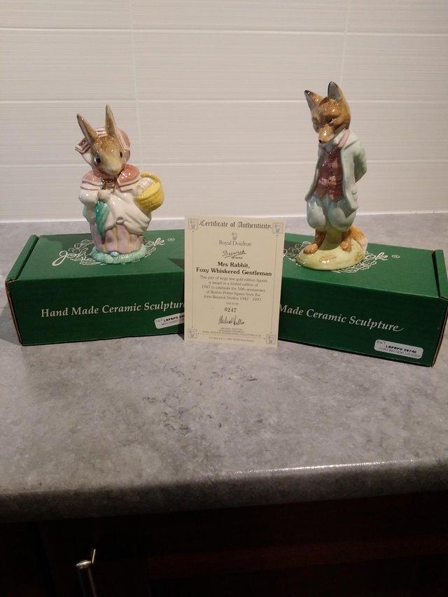 Preview of the first image of ROYAL DOULTON Beswick Beatrix Potter LS 1947 Anniv Figures.