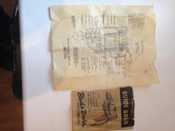 Image 3 of Vintage corded Black & Decker drill