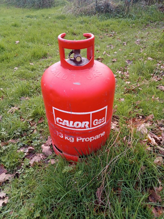 Preview of the first image of Empty calor gas propane bottle.