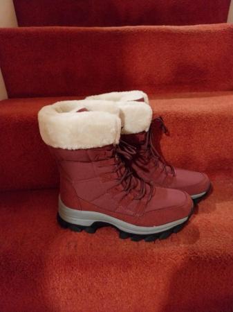 Image 2 of Pair new burgundy boots very comfortable
