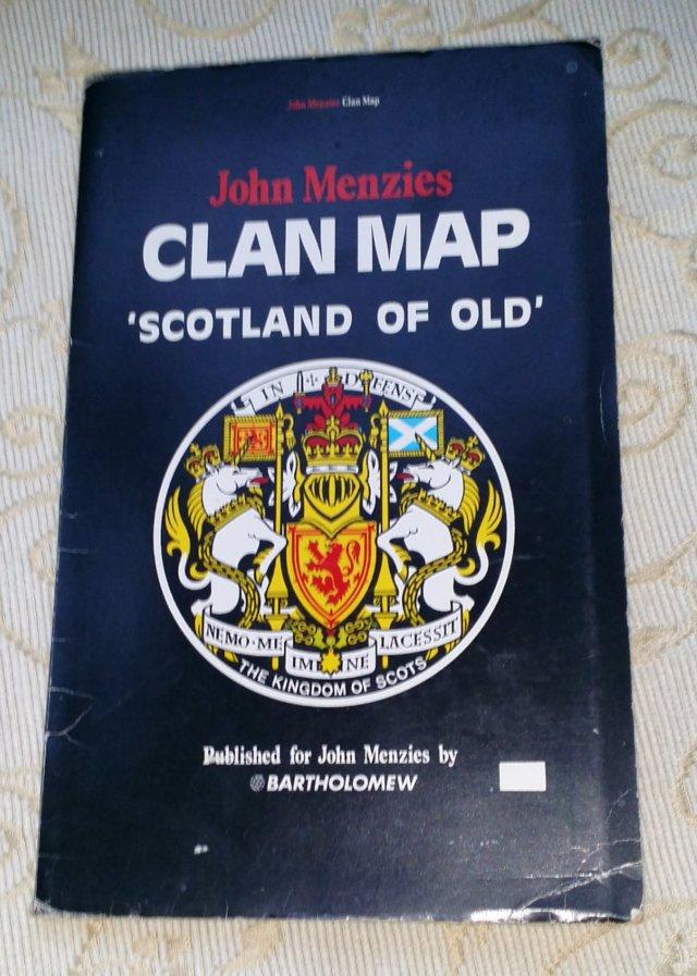 Preview of the first image of OUTLANDER INTEREST -1975 Bartholomew/ John Menzies CLAN MAP.