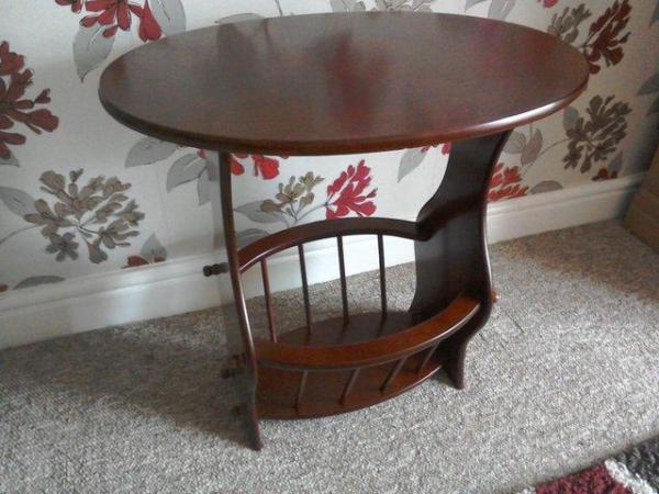 Image 1 of Occasional Table with Magazine Rack