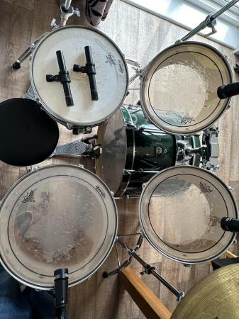 Image 3 of Mapex Pro M birch rock drum kit and mic set