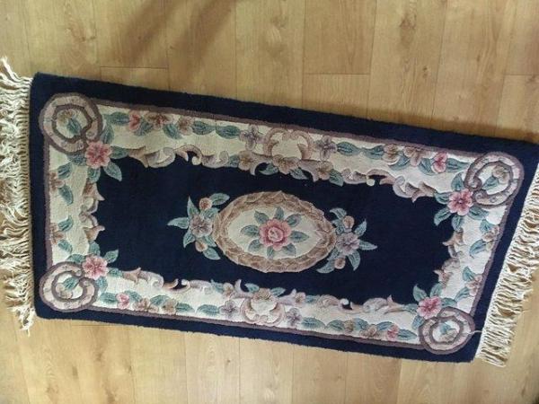 Image 1 of Chinese Rug. Blue/Pink/Beige.
