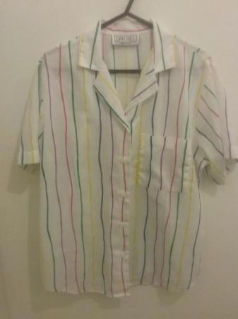 Image 2 of Vintage 1980s Oak Hill (Made in USA) Summer Blouse