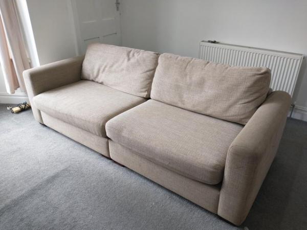 Image 3 of Four seater sofa, fabric
