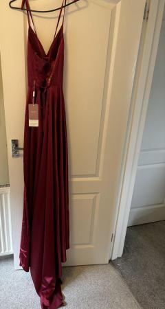 Image 3 of Size 6 Burgundy Prom Dress