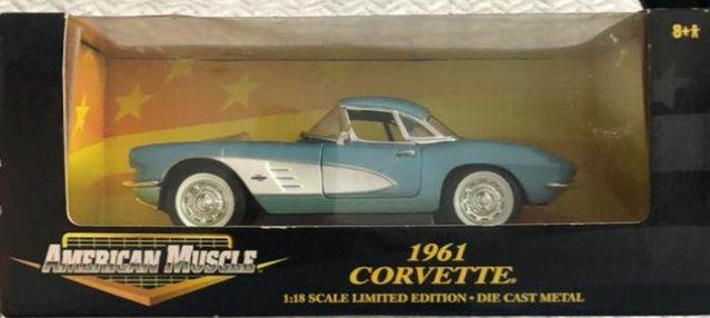 Image 1 of Boxed 1961 Corvette American Muscle model Car