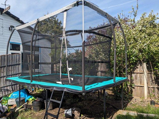 Preview of the first image of 8ft by 12ft rectangular trampoline.