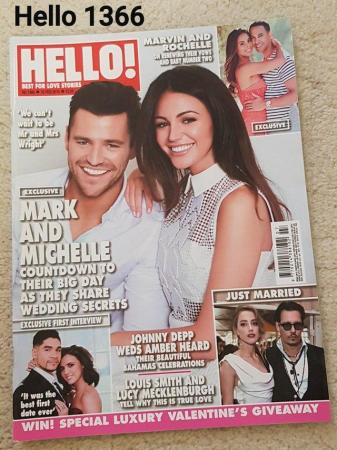 Image 1 of Hello Magazine 1366 - Mark & Michelle - Countdown & Wedding