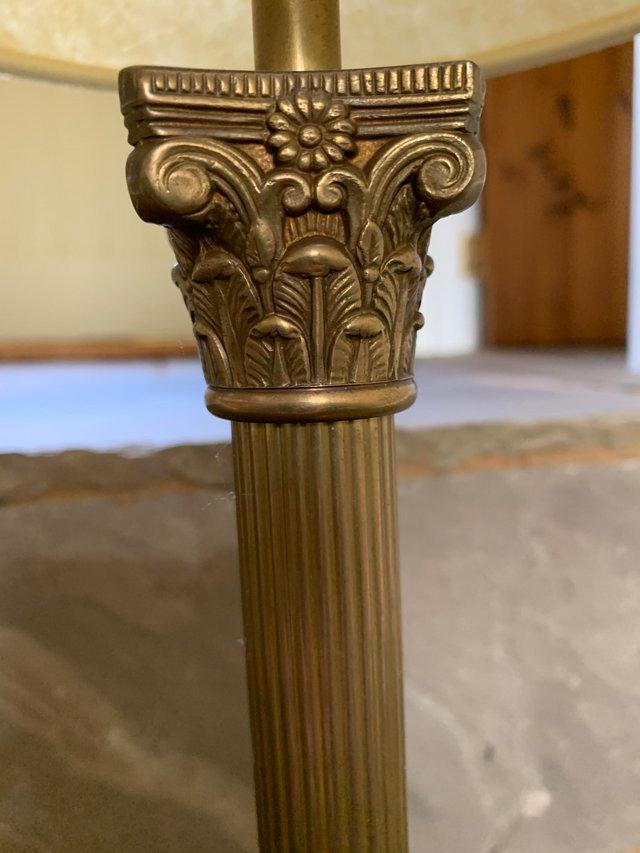 Preview of the first image of Laura Ashley brass Corinthian light base.
