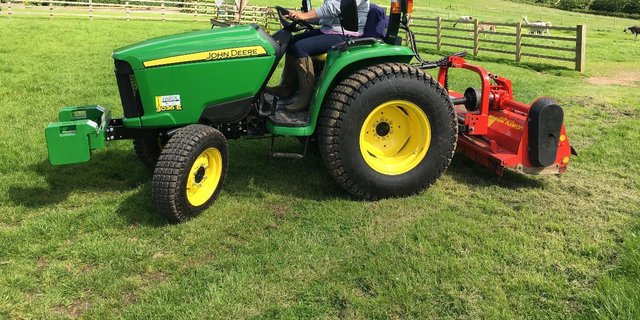 Image 1 of PAIR OF GALAXY MIGHTY MOW GRASS TYRES 41 X 14.00 - 20