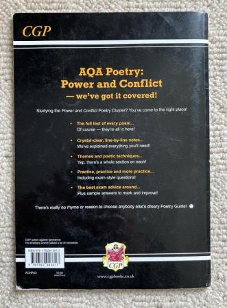 Image 2 of GCSE BOOK ENGLISH AQA POETRY POWER & CONFLICT GUIDE EXAMS