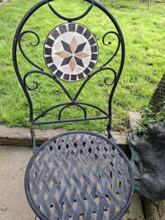 Image 3 of Heavy cast iron table and 4x chairs