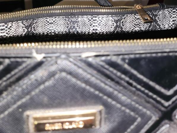 Image 1 of River island handbag black with a couple of scuffs