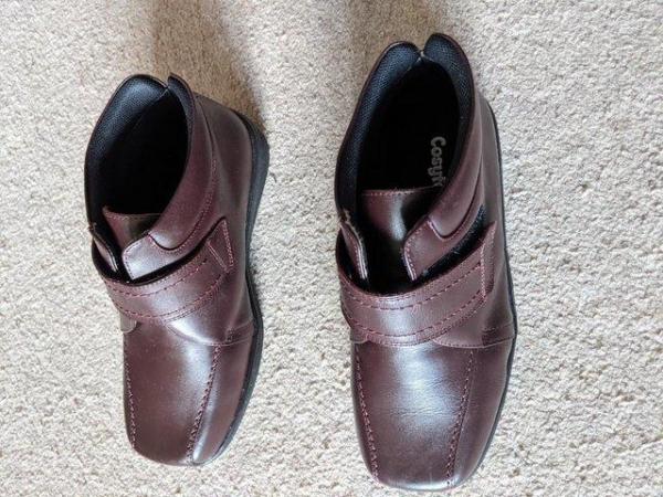 Image 2 of Dark Brown Boot Shoes - Wide Fitting