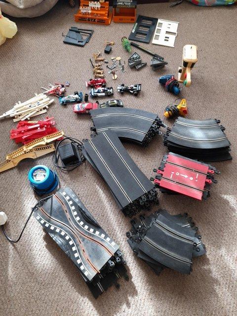 Preview of the first image of Retro scalextric bundle for sale.