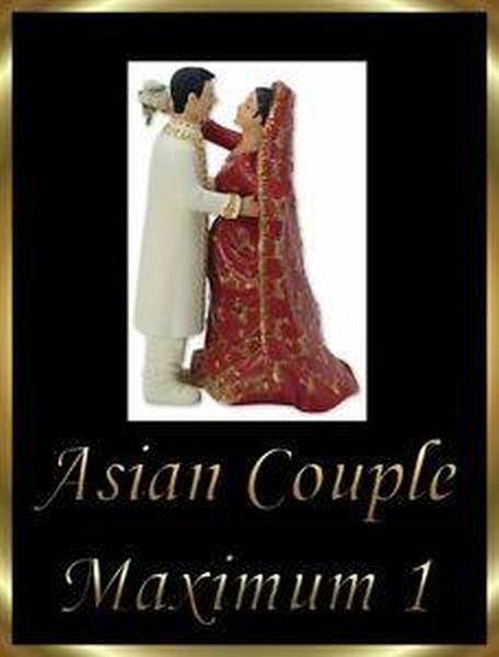 Preview of the first image of Asian couple wedding cake topper brand new! bride & groom.