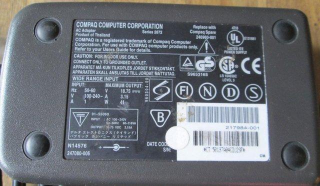 Image 2 of Genuine Compaq 246960-001 power supply