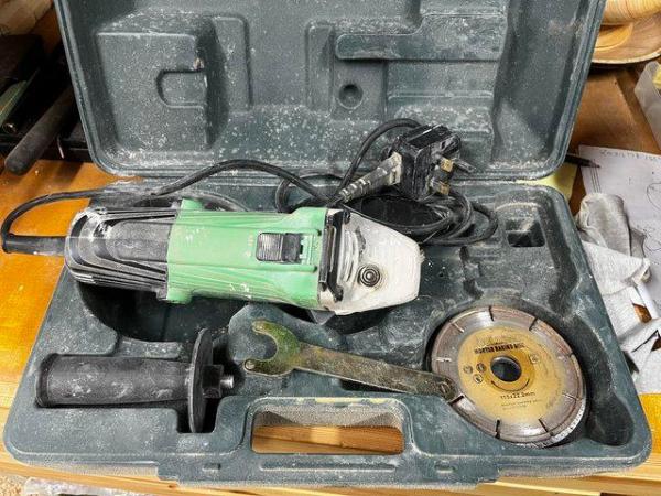Image 1 of Hitachi 115mm grinder 240volts used but all works.