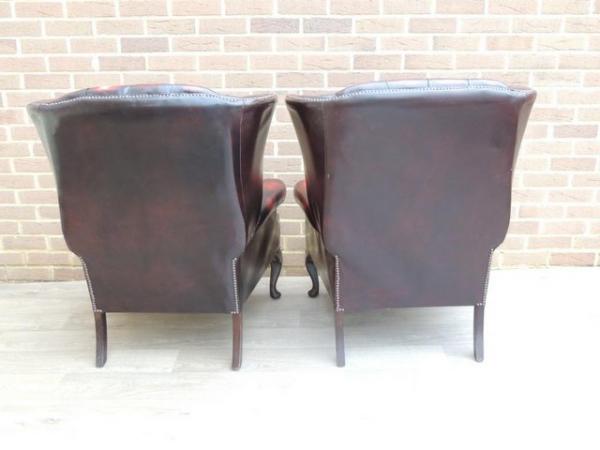 Image 5 of Chesterfield Vintage Queen Anne Armchairs (UK Delivery)