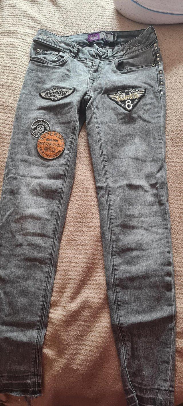 Preview of the first image of Womens/girls genuine superdry jeans.