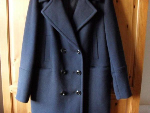 Image 1 of Marks and Spencers Ladies Navy Blue Coat