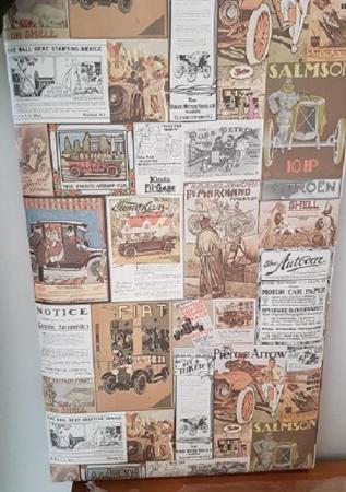 Image 2 of Vintage wallpaper, The Autocar, 3 rolls