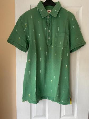 Image 3 of mens golfing green polo shirt