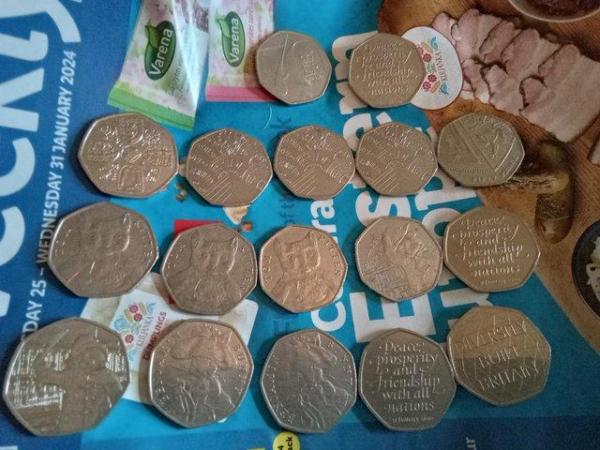 Image 1 of Rare 50p&£2,coins,for sale,in excellent condition