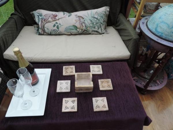 Image 2 of Serving Tray, Boxed Coasters & Curry Bowls. 10 Items, VGC.