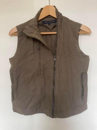 Image 1 of French Connection green/brown zipped gilet