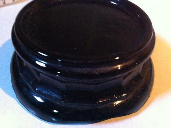 Image 3 of Unique black glazed ceramic Bonsai stand