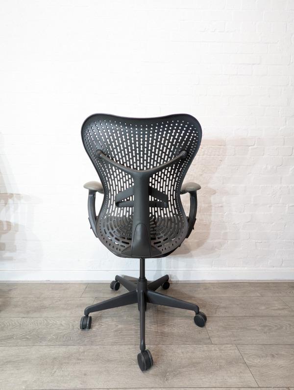Preview of the first image of Herman Miller Mirra Office Chair, Fixed Lumbar Support, Armr.