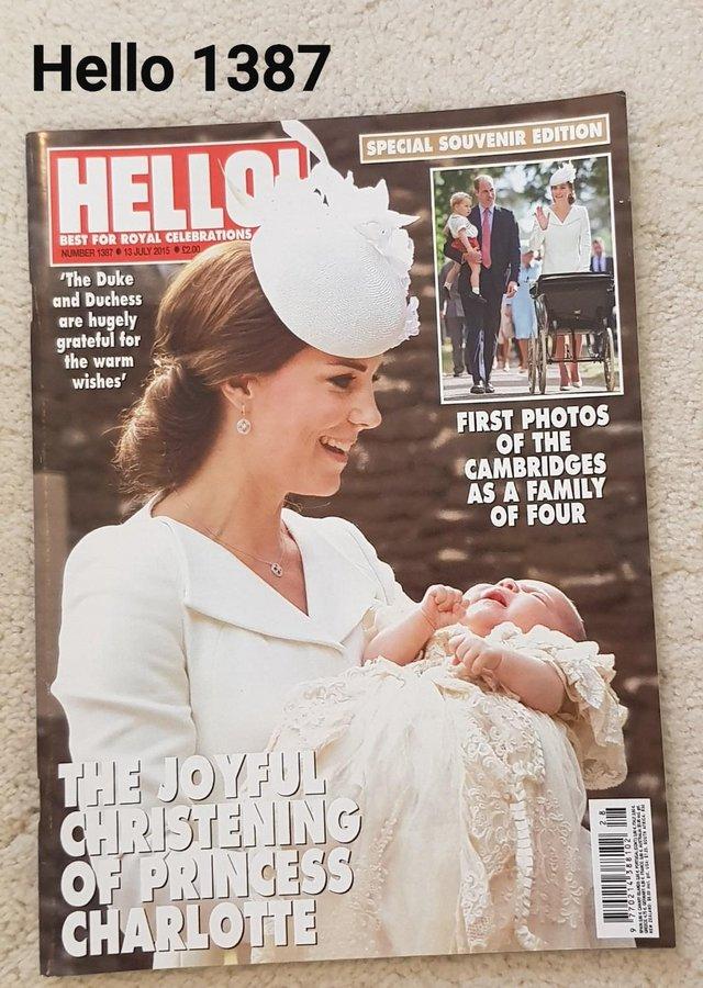 Preview of the first image of Hello Magazine 1387 - Christening of Princess Charlotte.