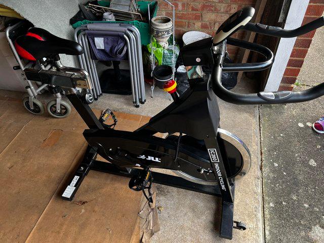 Preview of the first image of JLL IC260 exercise spin bike, hardly used..