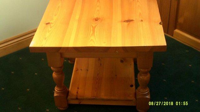Preview of the first image of Pine Coffee Table. Size 24 inch square. H 18 inch..