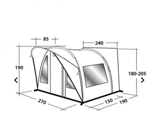 Image 1 of Easy camp air drive away awning