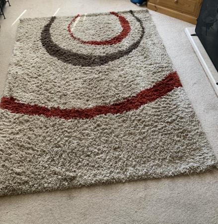 Image 2 of Large Rug With Stripes of Colour