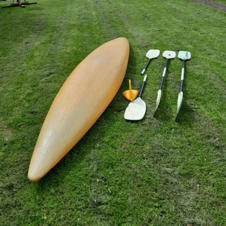 Image 3 of Pyranha 'Master' Kayak + 3 Paddles
