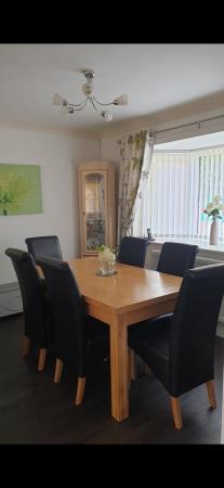 Image 1 of Dining Table & 6 Chairs, in good condition