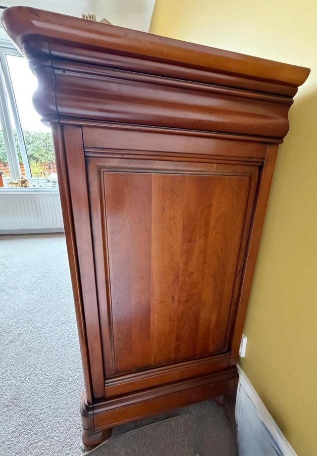 Solid Cherry wood 3 door sideboard in Louis Philippe style — photo 2 of 3
