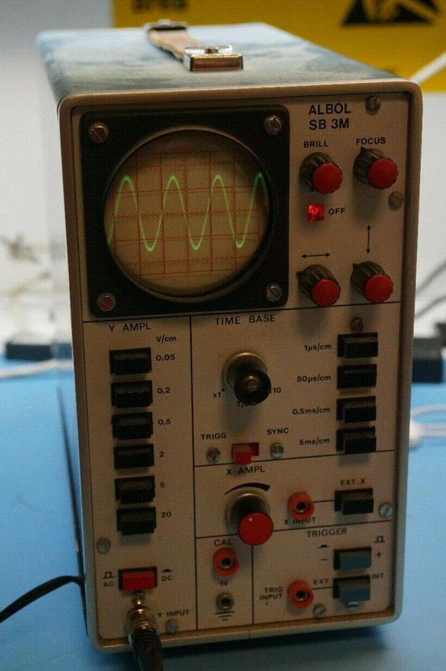 Preview of the first image of Albol SB 3M CRT Oscilloscope. for Electrical Circuit Testing.