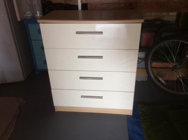 Image 2 of Bedroom furniture. Wardrobe and 2x chest of drawers