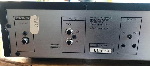 Preview of the first image of Harman/kardon HD7425 compact disc player.