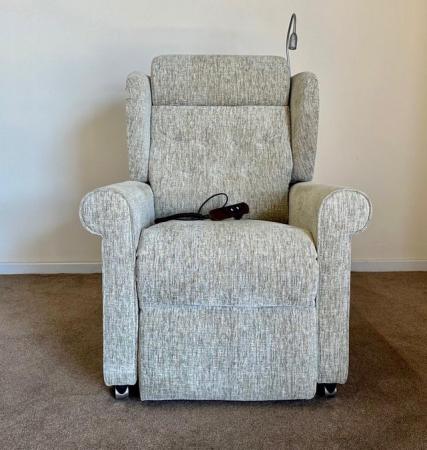 Image 2 of WILLOWBROOK ELECTRIC RISER RECLINER GREY CHAIR ~ CAN DELIVER