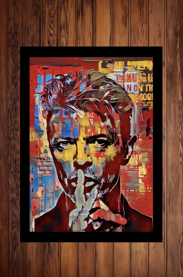 Preview of the first image of David Bowie A3 framed print art picture 34x45cm.