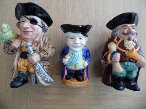Image 1 of Three Toby Jugs in good condition